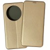 Чехол-книжка для Xiaomi Redmi 14C / Poco C75 Fashion Case на магнитах с визитницей Золотой