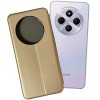 Чехол-книжка для Xiaomi Redmi 14C / Poco C75 Fashion Case на магнитах с визитницей Золотой
