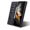 Чехол-книжка для Honor 200 Fashion Case на магнитах с визитницей Черный