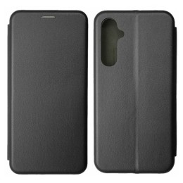 Чехол-книжка для Samsung Galaxy A15 Fashion Case на магнитах с визитницей Черный