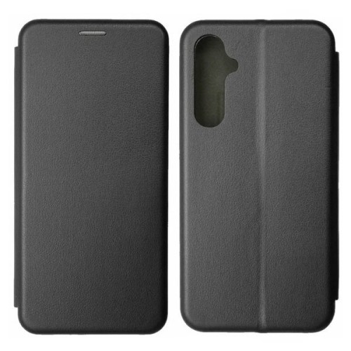 Чехол-книжка для Samsung Galaxy A15 Fashion Case на магнитах с визитницей Черный
