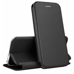 Чехол-книжка для Xiaomi Redmi Note 13 Pro / Poco M6 Pro Fashion Case на магнитах с визитницей Черный