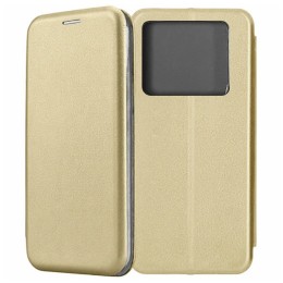 Чехол-книжка для Infinix Note 40 Pro \ Note 40 Pro+ 5G Fashion Case на магнитах с визитницей Золотой