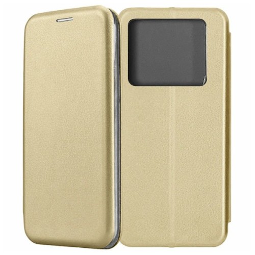 Чехол-книжка для Infinix Note 40 Pro \ Note 40 Pro+ 5G Fashion Case на магнитах с визитницей Золотой