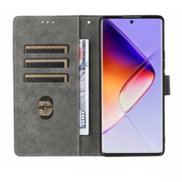 Чехол-книжка для Infinix Note 40 Pro \ Note 40 Pro+ 5G Fashion Case на магнитах с визитницей Синий