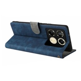 Чехол-книжка для Infinix Note 40 Pro \ Note 40 Pro+ 5G Fashion Case на магнитах с визитницей Синий