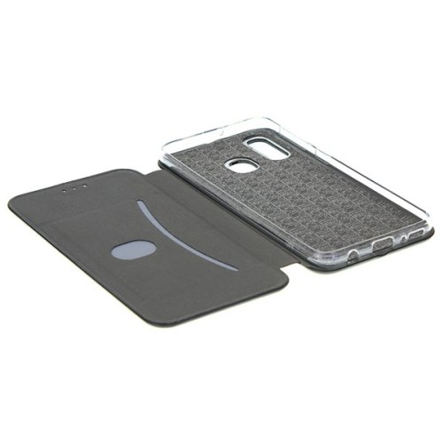 Чехол книжка для Samsung Galaxy A20S Fashion Case 3D Черный
