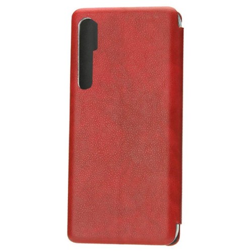 Чехол книжка для Xiaomi Mi Note 10 Fashion Case Retro Line Красный