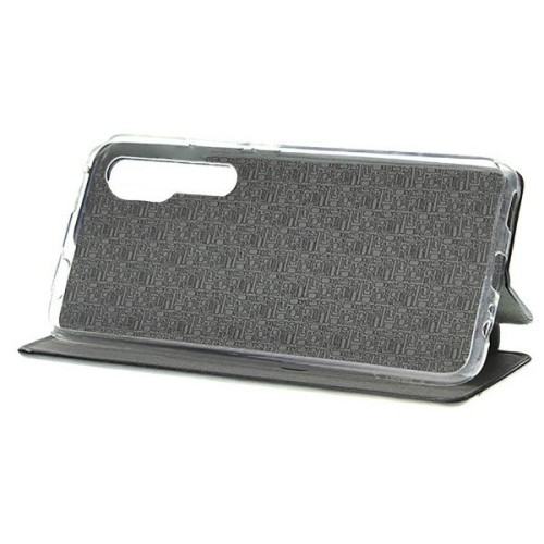 Чехол книжка для Xiaomi Mi Note 10 Fashion Case Retro Line Черный
