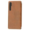 Чехол книжка для Xiaomi Mi Note 10 Fashion Case Retro Line Коричневый