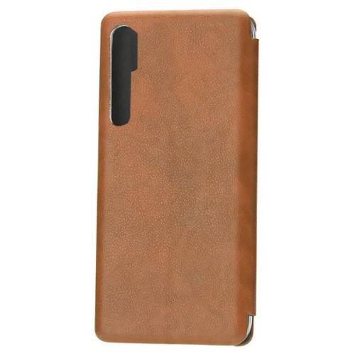 Чехол книжка для Xiaomi Mi Note 10 Fashion Case Retro Line Коричневый