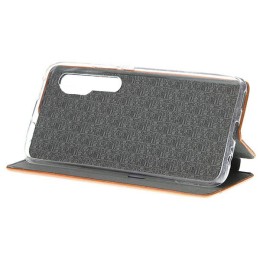 Чехол книжка для Xiaomi Mi Note 10 Fashion Case Retro Line Коричневый