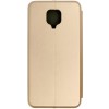 Чехол книжка для Xiaomi Redmi Note 9S Fashion Case Золотой