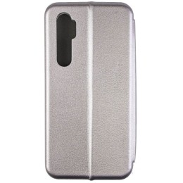 Чехол книжка для Xiaomi Mi Note 10 Fashion Case Серый
