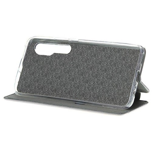 Чехол книжка для Xiaomi Mi Note 10 Fashion Case Retro Line Серый