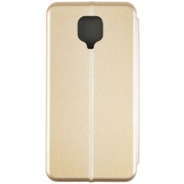 Чехол книжка для Xiaomi Redmi Note 9 Fashion Case Золотой