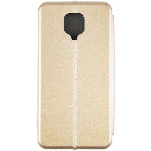 Чехол книжка для Xiaomi Redmi Note 9 Fashion Case Золотой