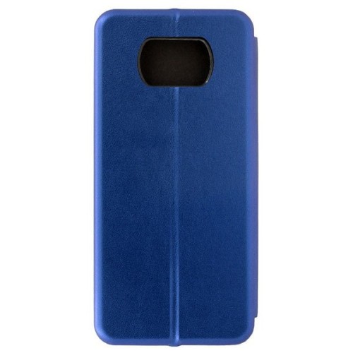 Чехол книжка для Xiaomi Poco X3 Fashion Case на магнитах Синий