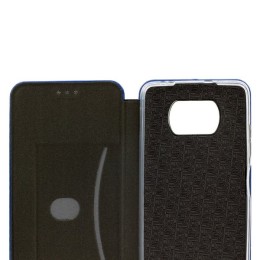 Чехол книжка для Xiaomi Poco X3 Fashion Case на магнитах Синий