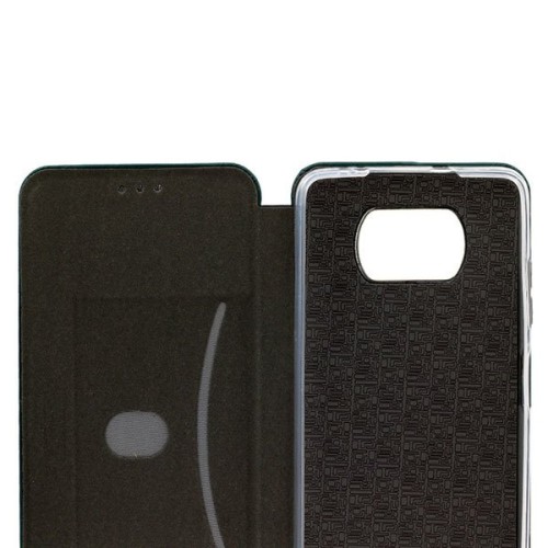 Чехол книжка для Xiaomi Poco X3 Fashion Case на магнитах Зеленый