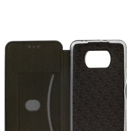 Чехол книжка для Xiaomi Poco X3 Fashion Case на магнитах Черный