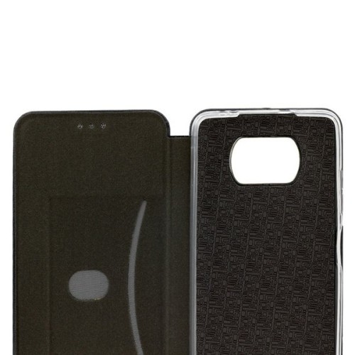Чехол книжка для Xiaomi Poco X3 Fashion Case на магнитах Черный