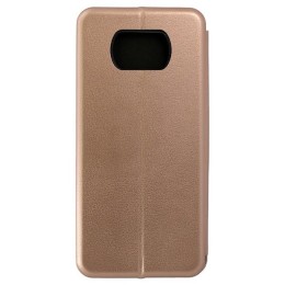 Чехол книжка для Xiaomi Poco X3 Fashion Case на магнитах Золотой
