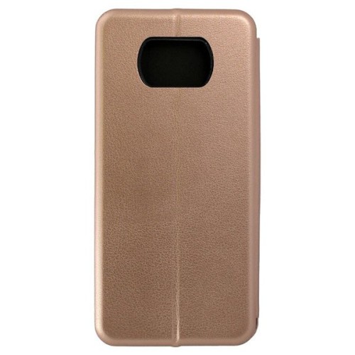Чехол книжка для Xiaomi Poco X3 Fashion Case на магнитах Золотой