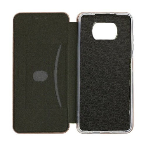 Чехол книжка для Xiaomi Poco X3 Fashion Case на магнитах Золотой