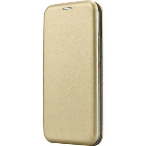 Чехол-книжка для Infinix Hot 40 Fashion Case на магнитах с визитницей Золотой