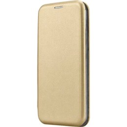Чехол-книжка для Samsung Galaxy A35 Fashion Case на магнитах с визитницей Золотой