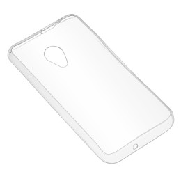 Силиконовый чехол для Fly FS407 Skinbox Slim silicone 4People Прозрачный