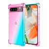 Силиконовый чехол для Google Pixel 9 Pro Krieger Mix 1.5мм противоударный Розово-зеленый