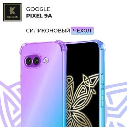 Силиконовый чехол для Google Pixel 9a Krieger Mix 1.5мм противоударный Фиолетово-Синий