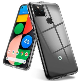 Силиконовый чехол для Google Pixel 4A TPU 1мм Прозрачный глянцевый
