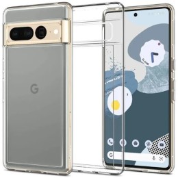 Силиконовый чехол для Google Pixel 7 Pro TPU 1мм с бортиком Прозрачный