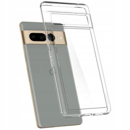 Силиконовый чехол для Google Pixel 7 Pro TPU 1мм с бортиком Прозрачный