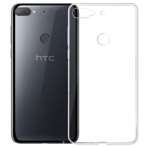 Силиконовый чехол для HTC Desire 12+ TPU 1мм Прозрачный глянцевый
