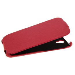 Чехол книжка для Highscreen Hercules Armor Case Slim красный флотер
