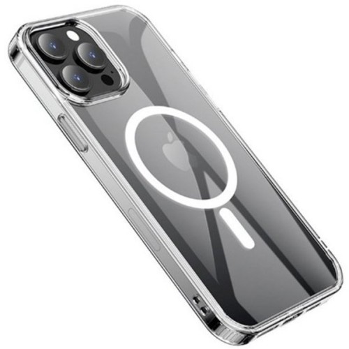 Силиконовый чехол для Apple iPhone 13 Pro Hoco 1.5mm Magsafe Прозрачный