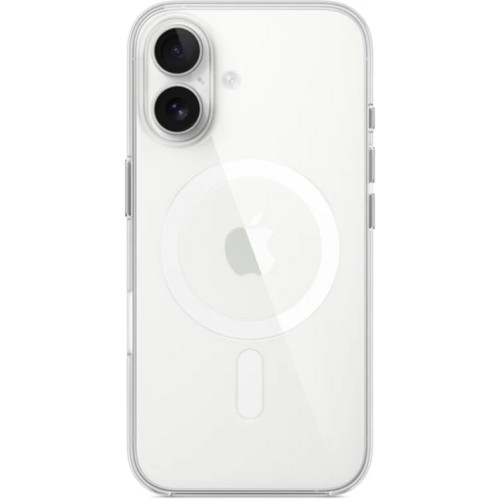 Силиконовый чехол для Apple iPhone 16 TPU HOCO 1.5mm с MagSafe глянцевый Прозрачный