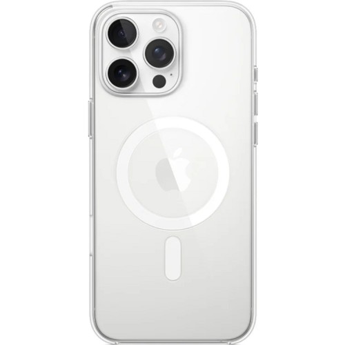 Силиконовый чехол для Apple iPhone 16 Pro Max TPU HOCO 1.5mm с MagSafe глянцевый Прозрачный