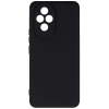 Силиконовый чехол для Honor 200 Pro Soft Matte с микрофиброй Черный
