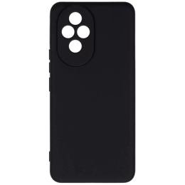 Силиконовый чехол для Honor 200 Pro Soft Matte с микрофиброй Черный