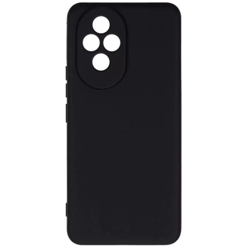 Силиконовый чехол для Honor 200 Pro Soft Matte с микрофиброй Черный