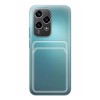 Силиконовый чехол для Honor 200 Lite TPU 1.5mm с кардхолдером и защитой камеры Прозрачный