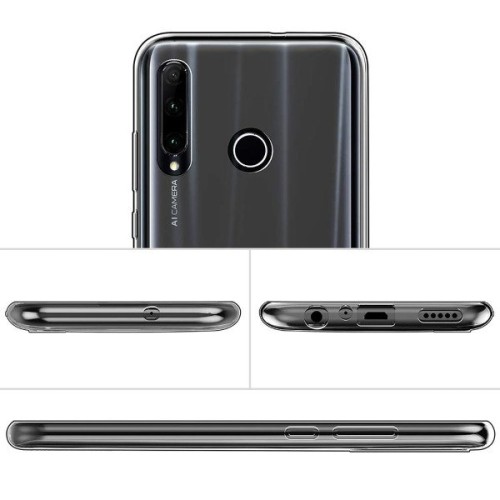 Силиконовый чехол для Huawei Honor 10i TPU 1мм Прозрачный глянцевый