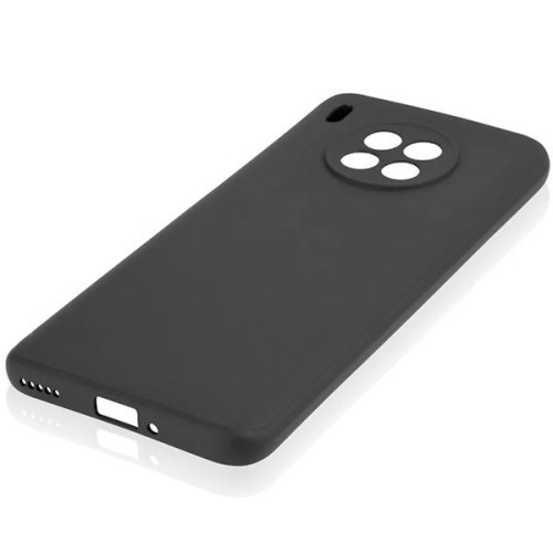 Силиконовый чехол для Honor 50 Lite TPU 1мм с защитой камеры Черный