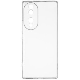Силиконовый чехол для Honor 70 Pro TPU 1мм с защитой камеры Прозрачный глянцевый