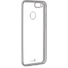 Силиконовый чехол для Huawei Honor 7X Skinbox Silicone Chrome Border 4People Серебряный
